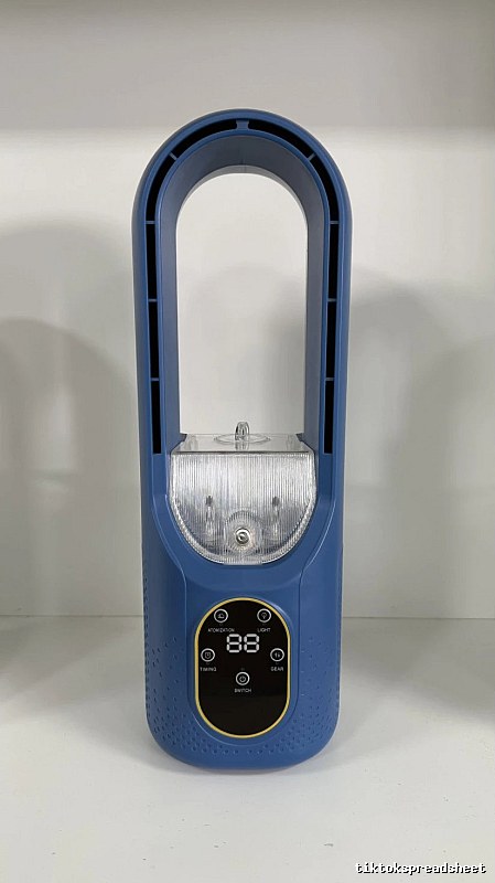 Rechargeable Misting Bladeless Fan For Desk Cooling Bladeless