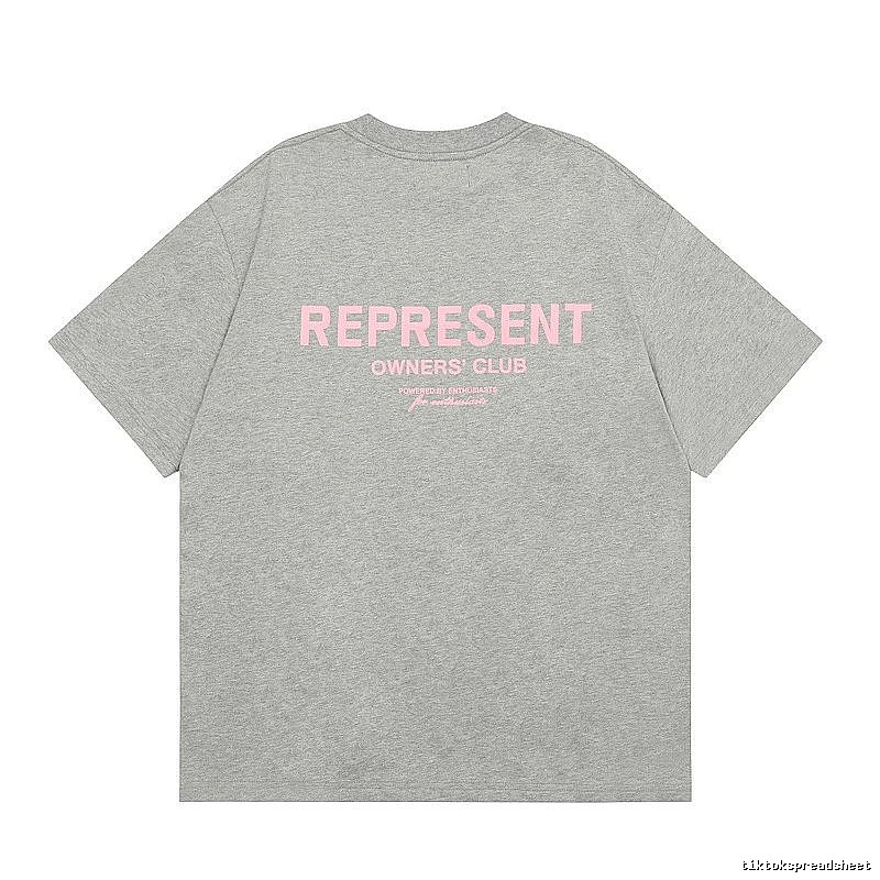 Represent Gray Style 868 Owners Club T-Shirt Layered Outfit Logo