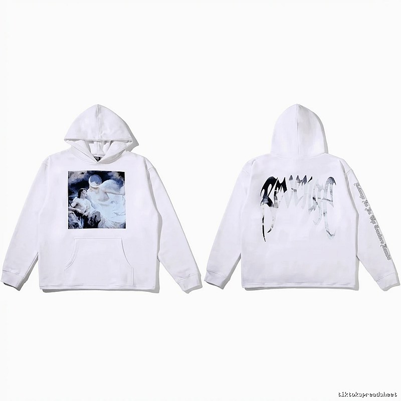 Revenge dark style white hoodie