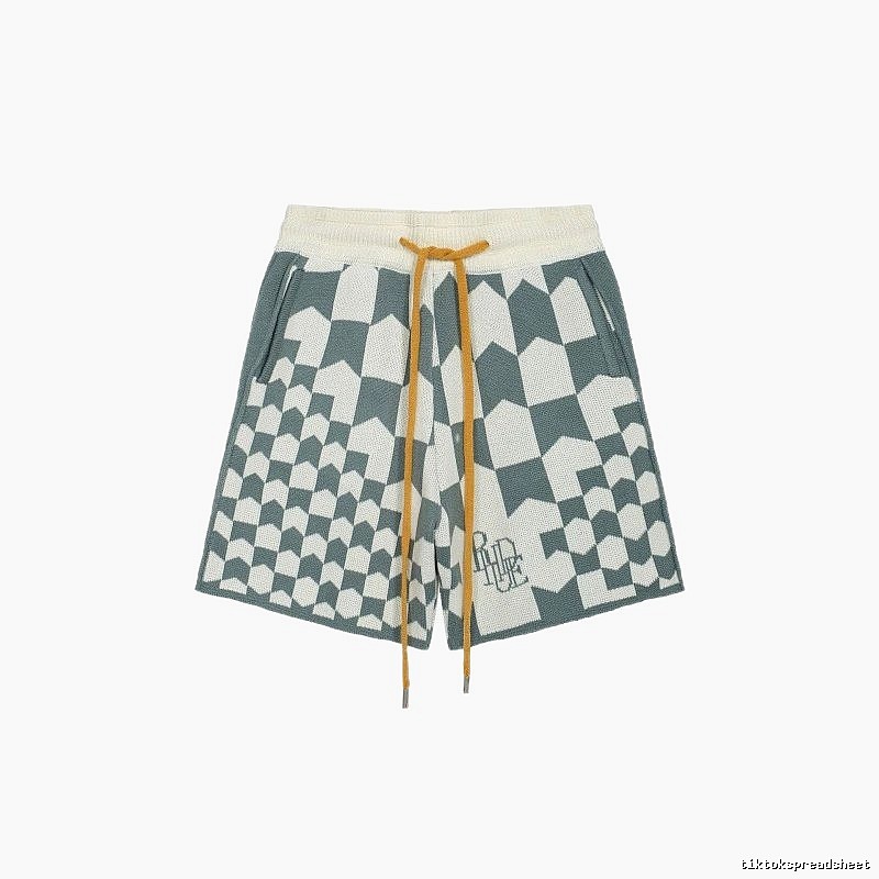 RHUDE Checkered Casual Shorts