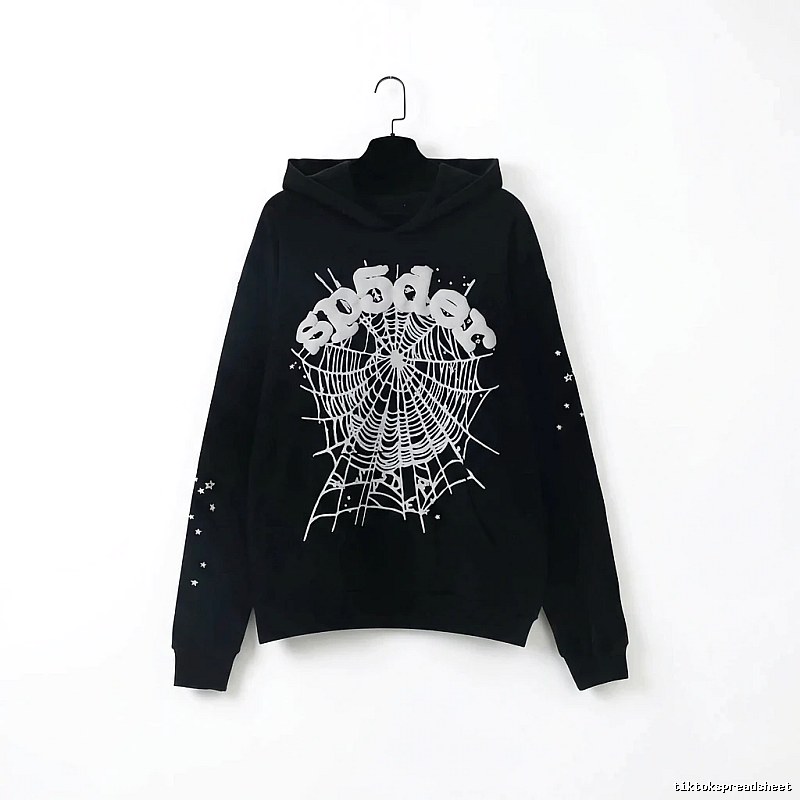 Sp5der Spider Print Black Sweatshirt
