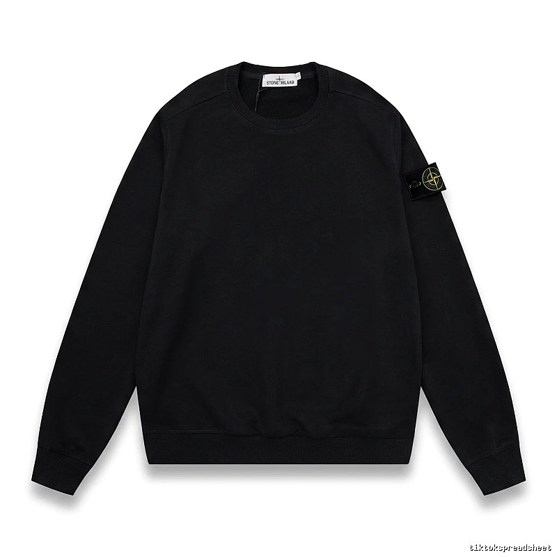 Stone Island basic black sweatshirt