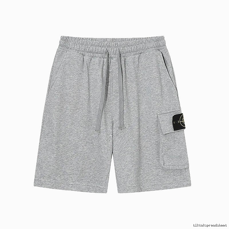 Stone Island Casual Workwear Style Gray Sweat Shorts