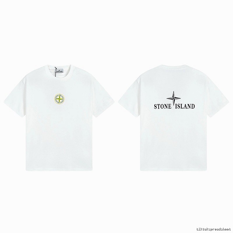 Stone Island Compass Series Street Style White T-Shirt