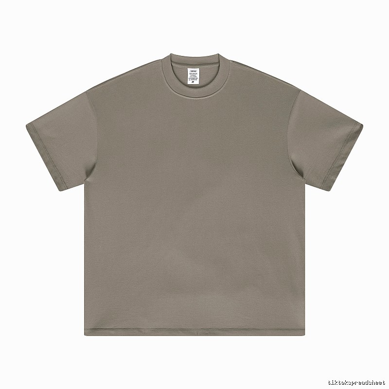 Streetwear Plain white T-shirt Minimal White Short with Logo Accent