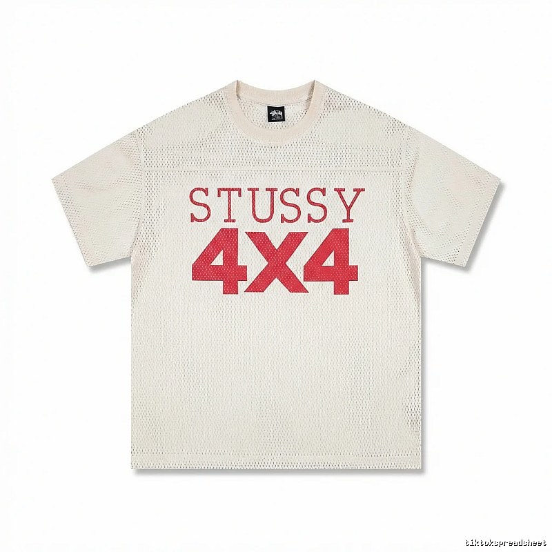 Stussy 4X4 Retro Style White T-shirt