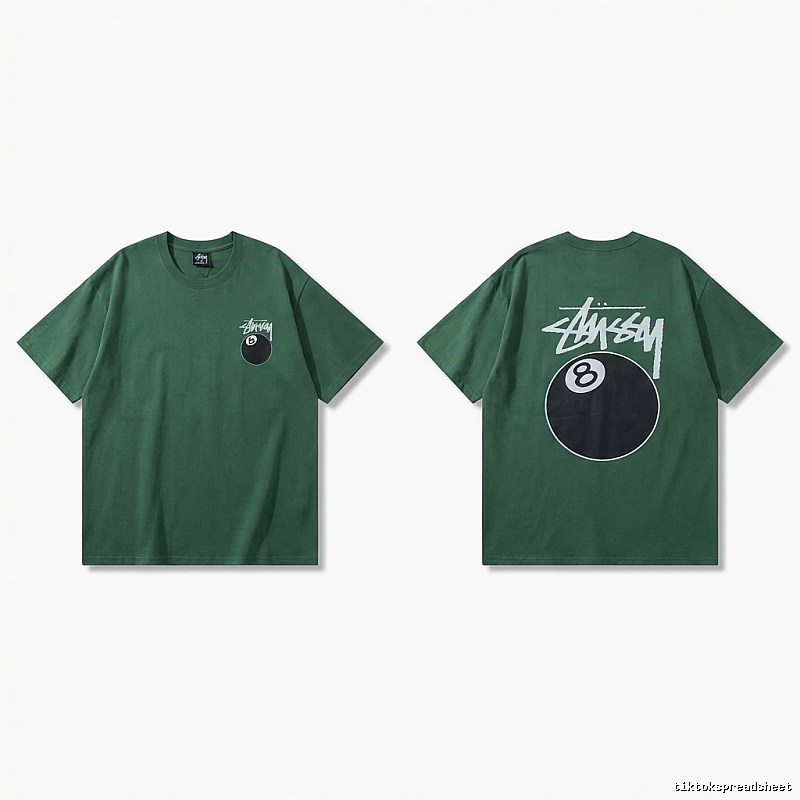 Stussy Black Eight Series Trendy and Cool Style T-shirt