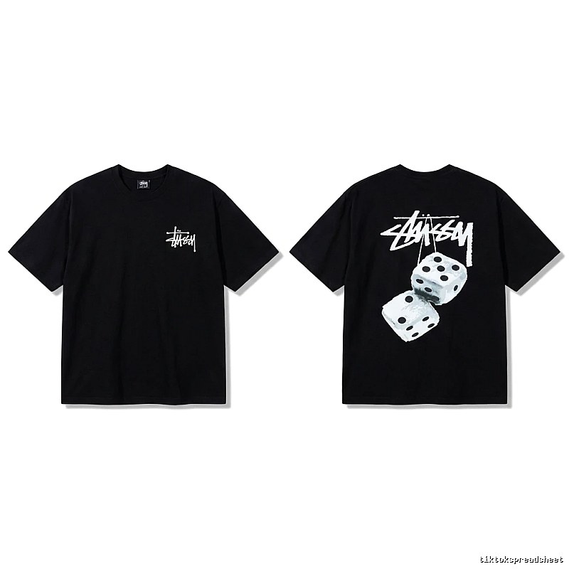 Stussy Dice Style Black T-shirt