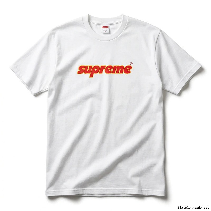 Supreme basic simple white T-shirt