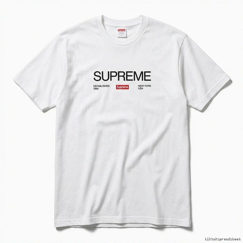 Supreme basic white T-shirt