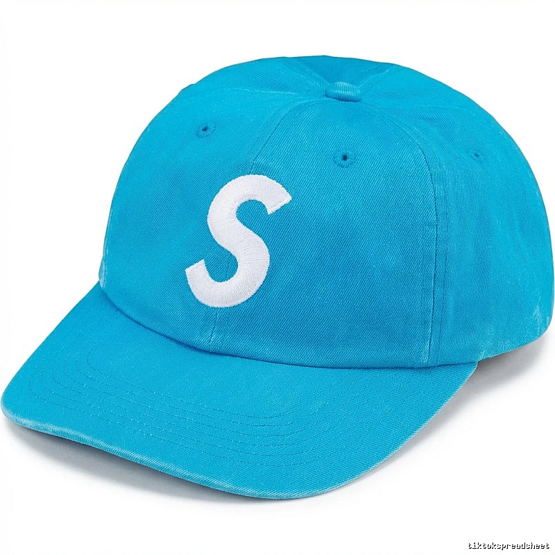 Supreme letters, trendy and cool, blue hat.