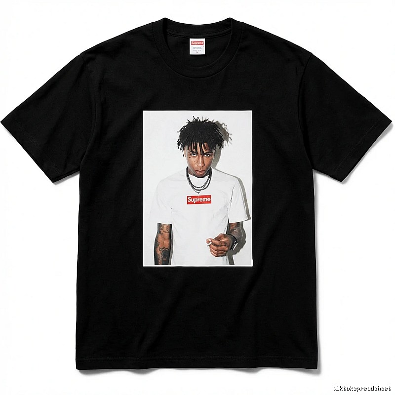 Supreme Portrait Style Black T-shirt