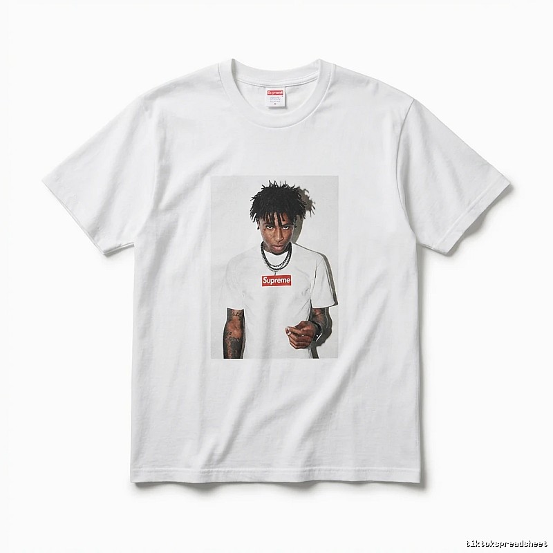 Supreme Portrait Style White T-shirt