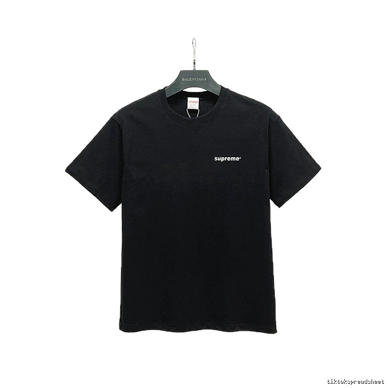 Supreme Small Logo Series Street Style Black T-Shirt