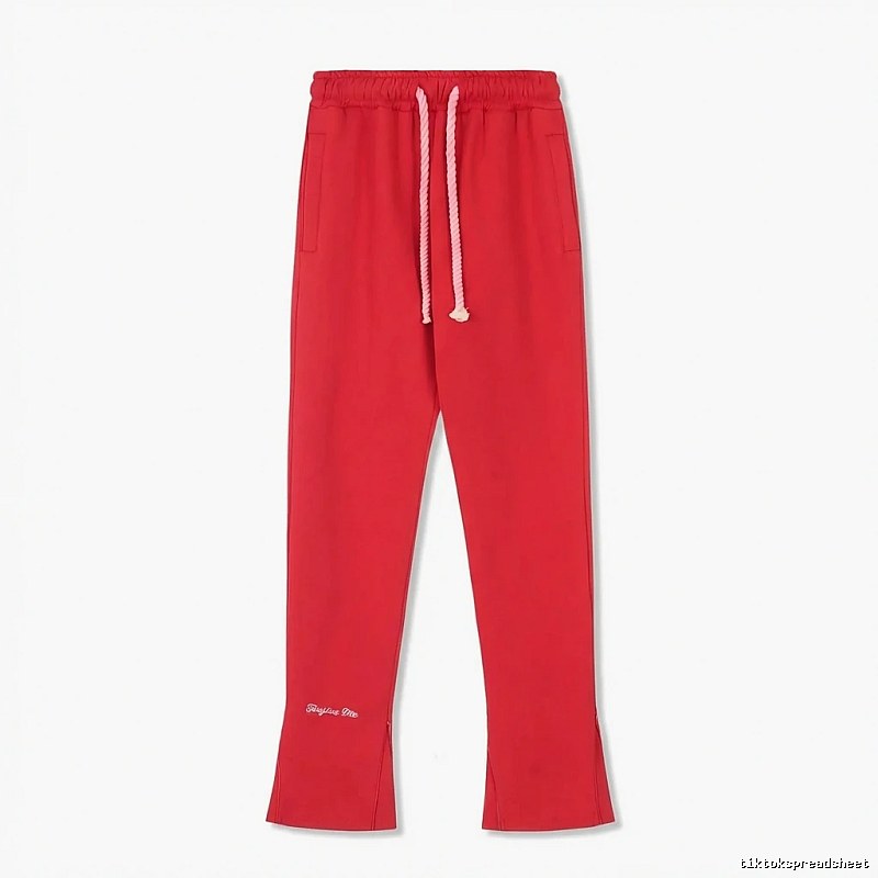 SynaWorld casual-style red long trousers