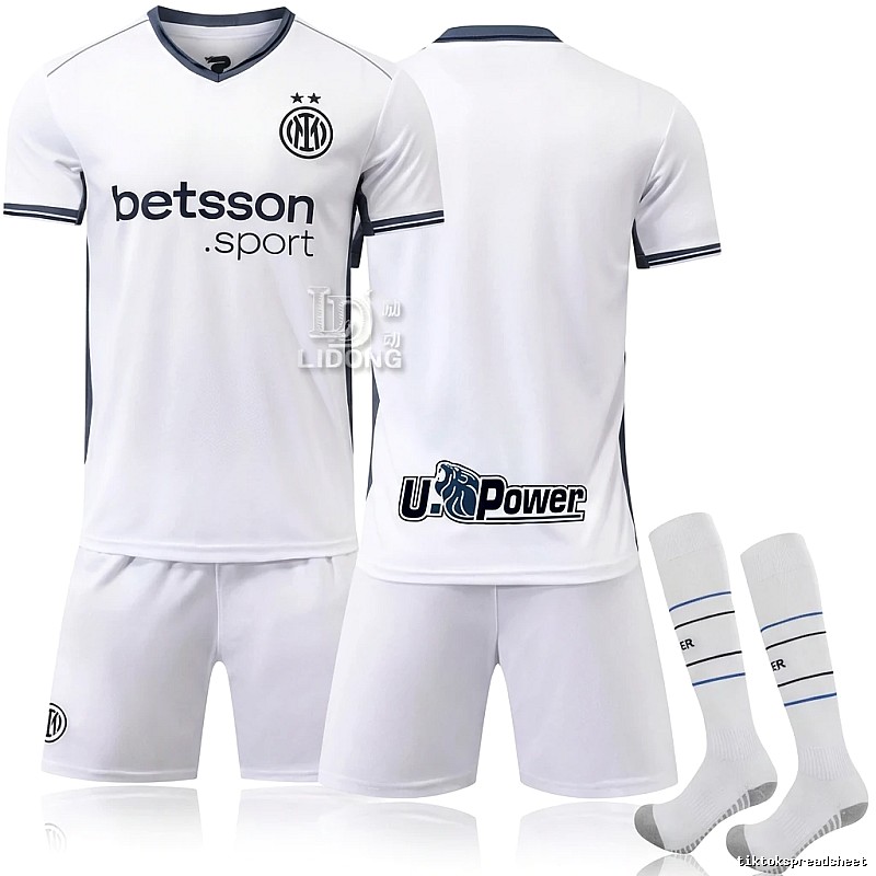The simple-style white jersey of Internazionale Milano.