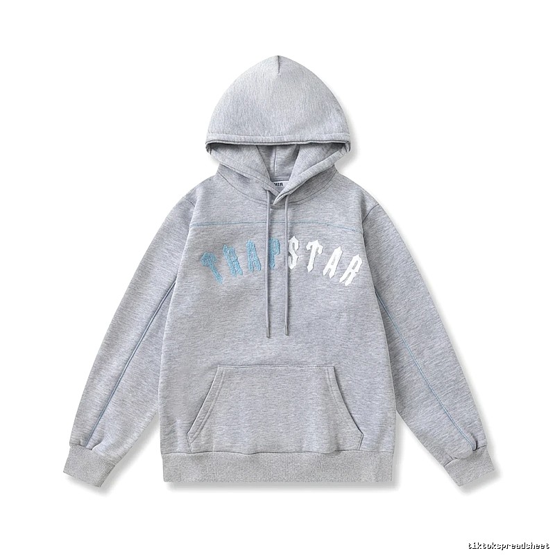 Trapstar Letter Style Grey Hoodie