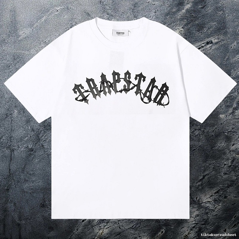 Trapstar Streetwear Keys graphic T-shirt Black White Key with Logo Accent