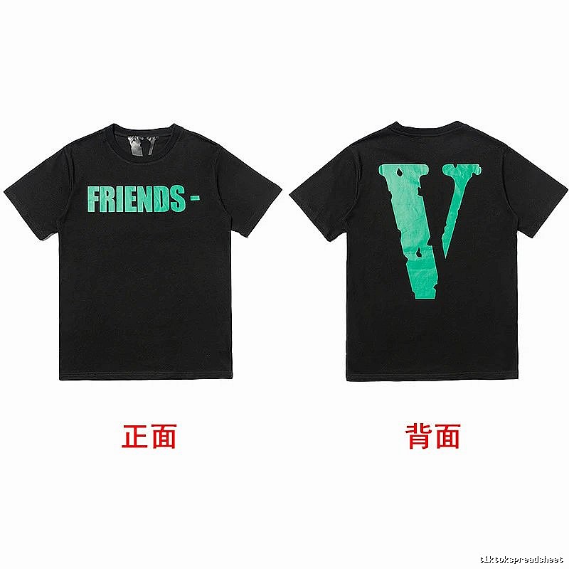 Vlone Logo Detail Logo T-shirt Black Purple Vlone with Relaxed Feel